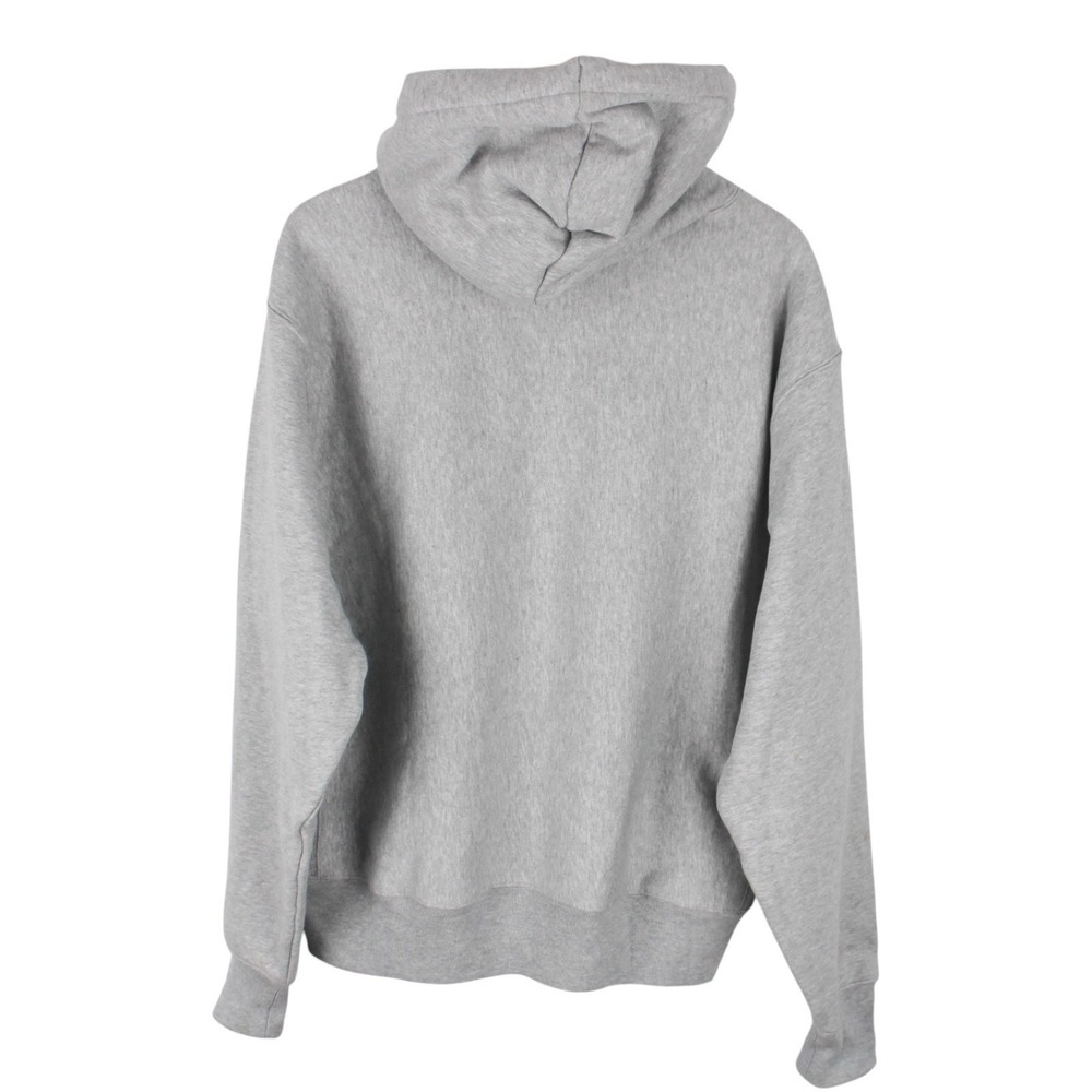 Champion Reverse Weave Hoodie Sweatshirt Gray Embroidered Logo Men's Large - Picture 4 of 4